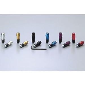 【クリックで詳細表示】ハリケーン：HURRICANE Φ22砲弾型アルミサイドキャップ カラー：バイオレットアルマイト 汎用