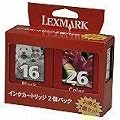 Lexmark TPJPN04 16+26 �u���b�N+�J���[�J�[�g���b�W 2�p�b�N TPJPN04