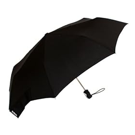 totes AUTOMATIC OPEN & CLOSE TITANIUM BLK A254