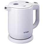 飲みたいときにサッと沸く! TIGER 電気ケトル 0.8L ホワイト PFV-G080W