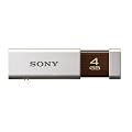 SONY �m�b�N�X���C�h��USB�������[ �|�P�b�g�r�b�g 4GB �n�C�X�y�b�N �z���C�g USM4GLX WA