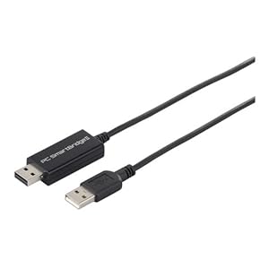 【クリックでお店のこの商品のページへ】iBUFFALO 1本のケーブルで2台のパソコンを自在に操れるパソコン自動切替器(マウス/キーボード) ブラック BSKM203: パソコン・周辺機器