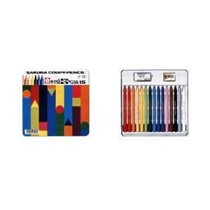 【クリックでお店のこの商品のページへ】サクラクレパス クーピー ペンシル 15色 缶入 FY15