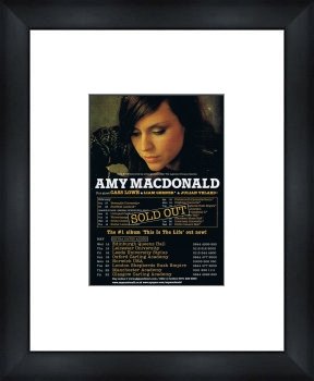  AMY MACDONALD UK Tour 2008 - Custom Framed Original Ad