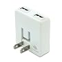PLANEX 2�|�[�g�}�������[�d iPod, iPhone, PSP, DS, DSLite, DSi �Ή�USB���o�C���[�d AC�A�_�v�^ (�C�O�Ή�) �z���C�g PL-WUCHG01