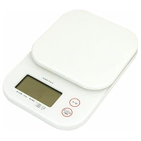 【クリックで詳細表示】DRETEC デジタルスケール 「ジェリー」 2kg 【計量皿を水洗いできる/表示単位 0.1g】 ホワイト KS-243WT