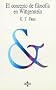 El concepto de filosofia en Wittgenstein / The concept of philosophy in Wittgenstein