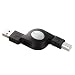 ELECOM ���掮USB�P�[�u�� USB(A)-USB(B) 0.8m(�u���b�N)
