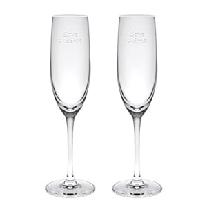 【クリックでお店のこの商品のページへ】母の日ギフト パローネ シャンパーニュペア レリーフグラス