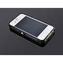alumania iPhone4S/4用　(ブラック)アルミフレーム【Breeze LINE】