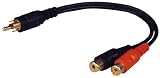  Pyramid RY6 1 Male to 2 Female RCA Adaptor