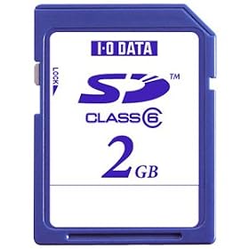 I-O DATA SD�������[�J�[�h 2GB �X�s�[�h�N���X:Class6 SD-S2G