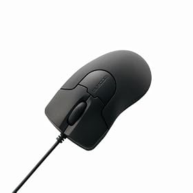 ELECOM USB���[�U�[�}�E�X BLACK GRAST(�X�^���_�[�h�T�C�Y) M-FGULBK3