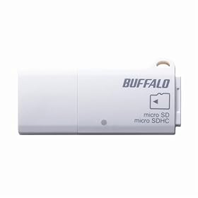 iBUFFALO �J�[�h���[�_�[/���C�^�[ microSD 5���f�B�A�Ή� �z���C�g BSCRMSDU2WH