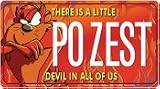  Tazmanian Devil (POZEST) TAZ License Plate