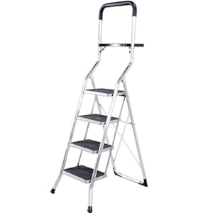 【クリックで詳細表示】アルミステップラダーYK 4段 09SL002-4 ＜34235＞