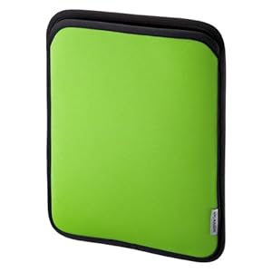 【クリックで詳細表示】SANWA SUPPLY iPad2スリップインケース グリーン PDA-IPAD23G