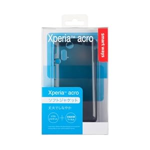 【クリックで詳細表示】smart ways Xperia acro ソフトジャケット クリアブラック SW-SA01-SCTP/CB