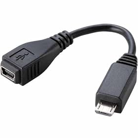 ELECOM �X�}�[�g�t�H���pMicro-USB�ϊ��A�_�v�^ USBminiB�[�q�p 10cm �u���b�N MPA-MFMB