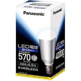 Panasonic EVERLEDS LED�d��(���^���Ή��EE26�����E��ʓd���`�E�d��40W�����E570���[�����E�����F����)LDA7DA1
