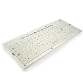 �L�[�{�[�h : �A�N���� �t���[�� 105�L-���{��R���p�N�g PS/2�L�[�{�[�h �z���C�g SKJ-105AW rum-06-00003