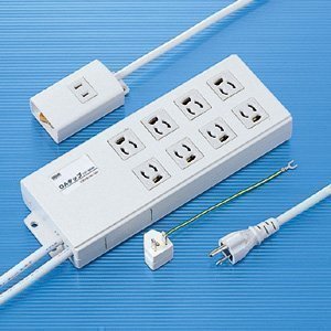 【クリックで詳細表示】サンワサプライ 抜け止めタップ TAP-3804N