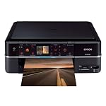 EPSON Colorio インクジェット複合機 EP-803A 有線・無線LAN標準搭載 カンタンLEDナビ搭載 前面二段給紙カセット 6色染料インク ブラックモデル