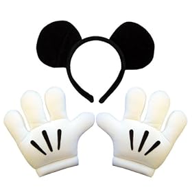 �~�b�L�[�}�E�X�w�b�h�o���h�A���h�O���[�u�Z�b�g Mickey Mouse Headband & Glove Set -802540