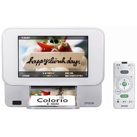 EPSON Colorio me �R���p�N�g�v�����^�[ E-600 7.0�^TFT�J���[�t�� �f�W�^���t�H�g�t���[���@�\