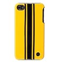 TREXTA iPhone4/4S対応 本革製カバー SNAP ON COVER 3BLACK ON YELLOW SOCI4-3BLONYE