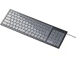 ELECOM USB 103�z�� �N���X�^���f�U�C�� �t���L�[�{�[�h �p���^�O���t���� �V���o�[ (PS3�Ή�) TK-FCP011SV