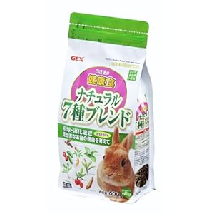 【クリックで詳細表示】うさぎの健康食 ナチュラル7種ブレンド600g