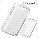 iPhone4/4S キラキラソフトジャケット/クリア