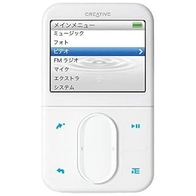 Creative HDD�v���[���[ Zen Vision:M 30GB �z���C�g���f�� �A�E�g���b�g CZVM30G-WT-OL