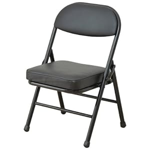 【クリックで詳細表示】山善(YAMAZEN) ミニチェアー (背もたれ付) ブラック YS-10MINI(BK/BK)： ホーム＆キッチン