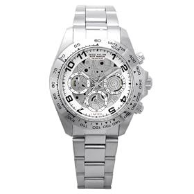 [�_�j�G���E�~���[���[]DANIEL MULLER �r���v �N���m�O���t �X�e�����X �����Y�E�H�b�` DM-1001WH �z���C�g �����Y