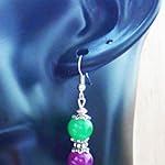 Green and Violet danglers from Violetsz