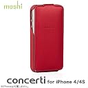 moshi concerti [コンチェルティ] for iPhone 4/4S Cranberry Red（レッド）
