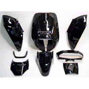 【クリックで詳細表示】新品 ホンダ リード50/100 (AF48/JF06) 外装9点セット 黒 【塗装済み】