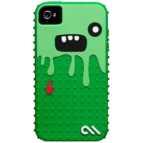 Case-Mate iPhone 4 CREATURES: Monsta Case, Dark Green / Green �N���[�`���[�Y �����X�^ �V���R�� �P�[�X, �_�[�N�O���[�� / �O���[�� CM015454