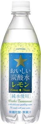 サッポロ おいしい炭酸水 【レモン】 500ml 1ケース (24本)