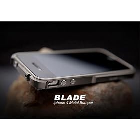 �yiPhone4S/4�Ή��ziPhone4��p�o���p�["BLADE" Duralumin case Metal Bumper �iTitaniumSilver �~ TitaniumSilver�j���s�A���i