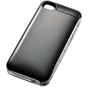 ELECOM iPhone 4S用ケース付バッテリー 1850mAh ブラック DE-AP01L-1805BK