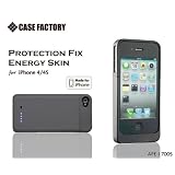CASE FACTORY by amix iPhone4/4S�Ή��o�b�e���[�P�[�X PROTECTION FIX �G�i�W�[�X�L�� �}�b�g�u���b�N �ymade for iPhone�z�G�C�~�b�N�X�ɂ��