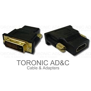 【クリックでお店のこの商品のページへ】TORONIC AD&C DVI-D 26pin(オス)/HDMI(メス)変換アダプタ: 家電・カメラ