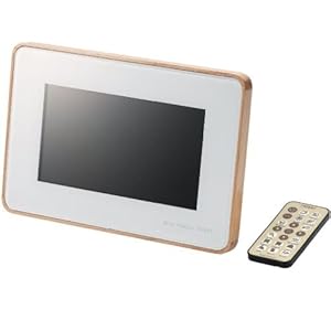 【クリックで詳細表示】ELECOM デジタルフォトフレーム TREERT(トリート) 7インチワイド 解像度800×480 ホワイト DPF-X7WT10LW