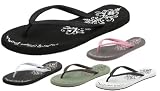  Flojos WOODSTOCK Women's Beach Scene Flip-Flop Sandals