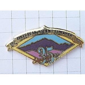 【クリックで詳細表示】限定レア美品ピンズ◆コロラド州パイクスピーク・マラソンUSA