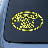  AMERICAN IDOL - Vinyl Car Decal Sticker #A1578 | Vinyl Color: Yellow