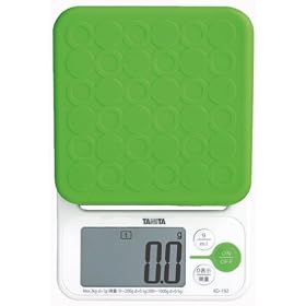 �y�p�����ɂ��֗���0.1g�P�ʂ̍����x / �ő�v��2kg�z TANITA �f�W�^���N�b�L���O�X�P�[�� �O���[�� KD-192-GR